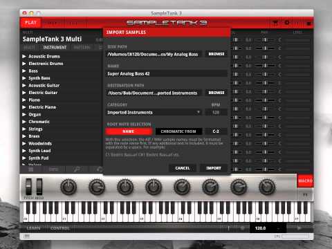 SampleTank 3 Tutorial 8: Importing User Samples