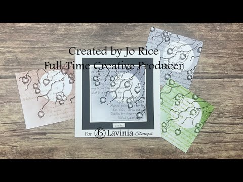 Magic Monochrome by Jo Rice #laviniastamps #cardmakingvideo #monochrome