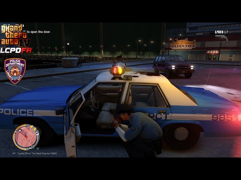 GTA IV - LCPDFR 1.1🚔 - LCPD/NYPD - 1980'S Patrol - Shots Fired On Officer | Officer Down - 4K