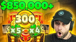 WINNING OVER $850,000 during this SUPER DEGENERATE SESSION!! UNBELIEVABLE!! (Highlights)
