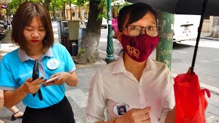 Vietnamese interview in Vietnam capital Hanoi Old Quarter Streets 🇻🇳