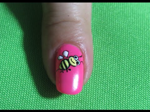 Decoracion de uñas abeja – Como Pintar Abejitas – bee nail art -Nail Art | Nailslucerocordoba