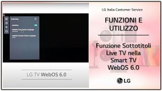LG TV | Live TV Subtitle Features in Smart TV with WebOS 6.0