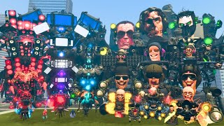 ALL SKIBIDI TOILET BOSSES VS TITAN CAMERAMAN, TV MAN & SPEAKERMAN – EPIC BOSS FIGHT IN GARRY'S MOD!