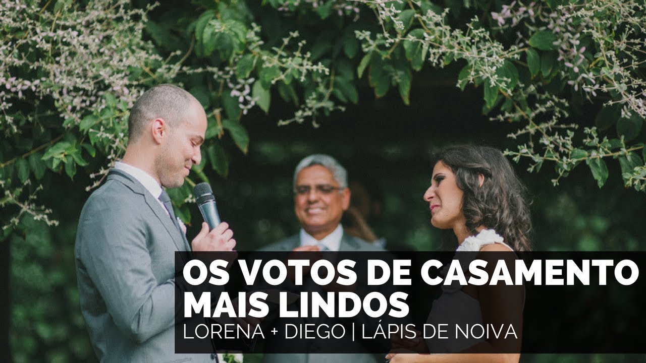 Os votos de casamento mais lindos: Lorena & Diego | Lápis de Noiva