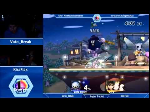 Vato's Warehouse Tournament - Brawl Singles - Losers Quarters - KiraFlax vs. Vato_Break