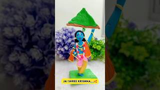 Krishna ji Goverdhan Leela clay Art 😍  Krishna 