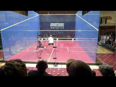Squash: Grégory Gaultier vs Nick Matthew, third game, EUROPEAN CLUB CHAMPIONSHIP 2012
