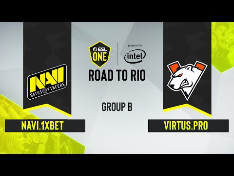 CS:GO - Virtus.pro vs. NAVI.1XBET [Inferno] Map 1 - ESL One: Road to Rio - Group B - CIS