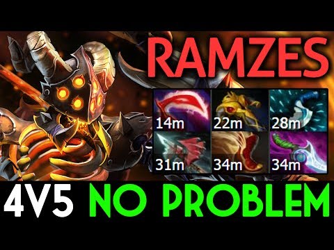 RAMZES Dota 2 [Clinkz] 4v5 No Problem with 9k