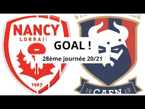 Nancy - Caen [(1)-0] GOAL 7' (Aurelien Scheidler) 28ème journée 2020/21