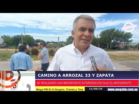 Se anuncia importante recarga de material en camino a Arrozal 33 y Zapata
