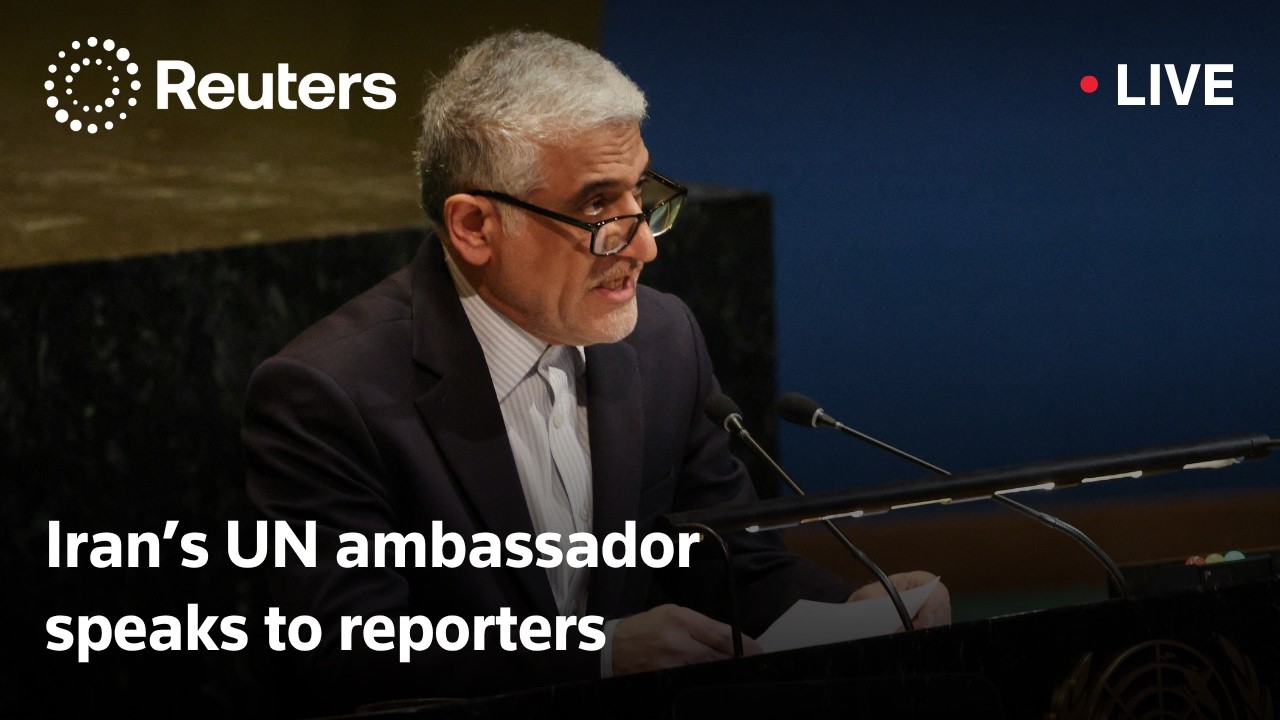 Video | LIVE: Iran's UN ambassador speaks to reporters