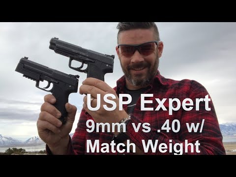 Heckler & Koch USP Expert With Match Weight Recoil Comparison