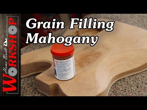 How to Fill the grain on a Mahogany Guitar