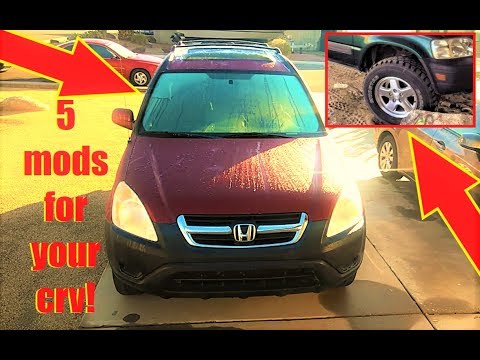 5 CHEAP and EASY MODS for your HONDA CRV!
