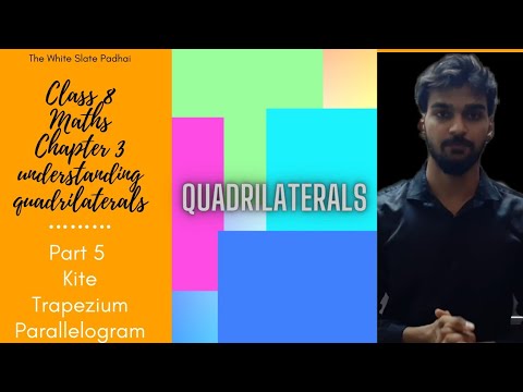 Class 8 Chapter 3 Understanding Quadrilaterals Kite Trapezium and Parallelograms
