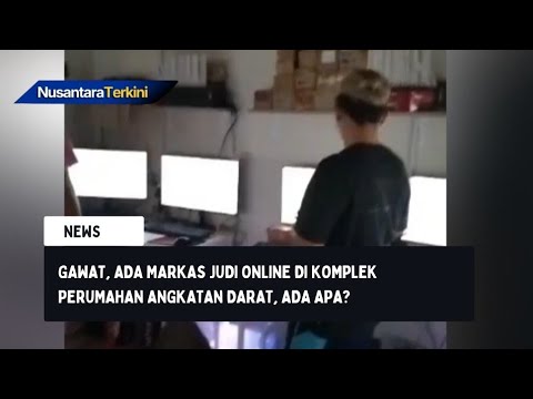 Markas Judi Online di Komplek Perumahan Angkatan Darat, 11 Orang Diamankan