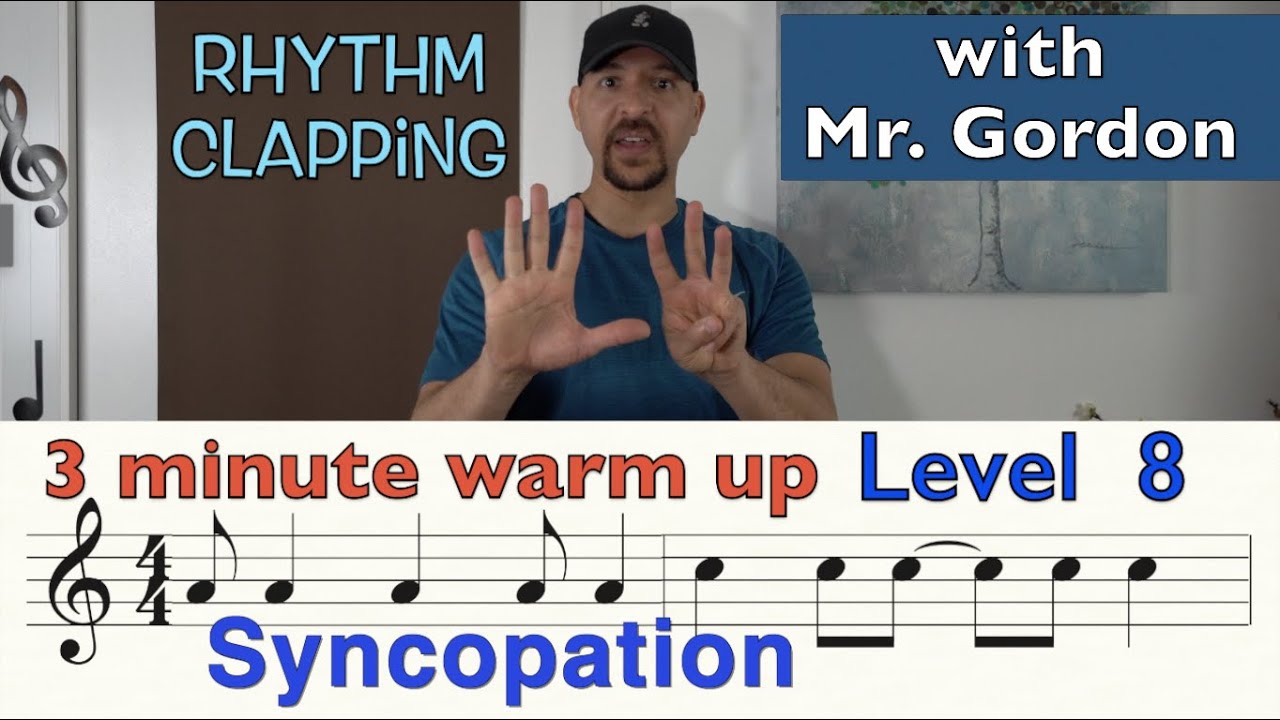 HOW TO READ MUSIC - LEVEL 8 - SYNCOPATION!- Rhythm Clapping with Mr. Gordon