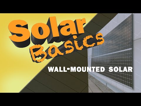 image-Can solar panels be fitted to a vertical wall?