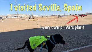 Flying our dog for the weekend to Seville, Spain on our private plane