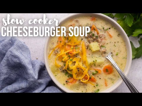 Slow Cooker Cheeseburger Soup | The Recipe Rebel