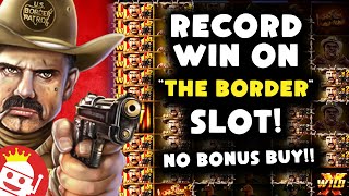 😱 Player Lands Record Win on Nolimit City's THE BORDER Slot! Must See! Video Video