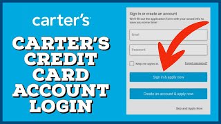 How To Login Carter's Credit Card Account 2023 Carters Credit Card Sign In