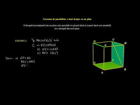 Poziţia unei drepte faţă de un plan. | Lectii-Virtuale.ro