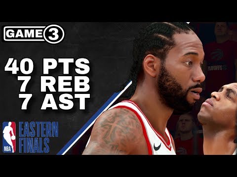 Kawhi Leonard Full Highlights vs Bucks (05.19.2019) 2019 Playoffs ECF Game 3 NBA 2K19