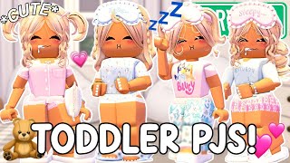 Realistic Girl Toddler SLEEP PAJAMAS & PJ SETS Outfit Codes For Berry Avenue!