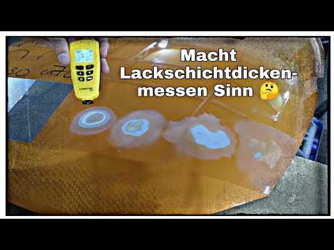 Lackschichtdicken messen | Wie dick ist eine Lackschicht  im Lack Aufbau ? | trotec bb20 Messgerät