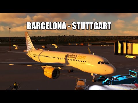 Vueling Airbus A320 nach Stuttgart! Flight Simulator LIVE! Vatsim! Floxi07
