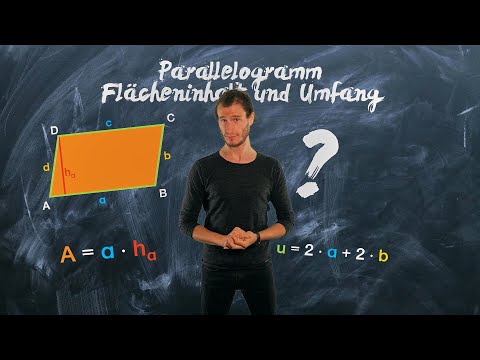 Parallelogramm - Flächeninhalt und Umfang berechnen | einfach erklärt