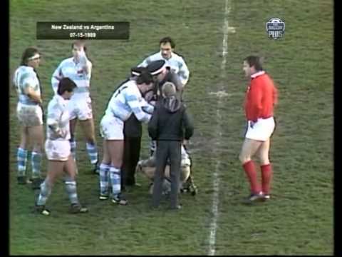 1989 Rugby Union Test Match: New Zealand All Blacks vs Argentina Los Puma (1st Test)