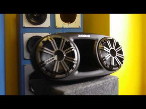 Kicker KMT67 Long Range Tower Speakers.