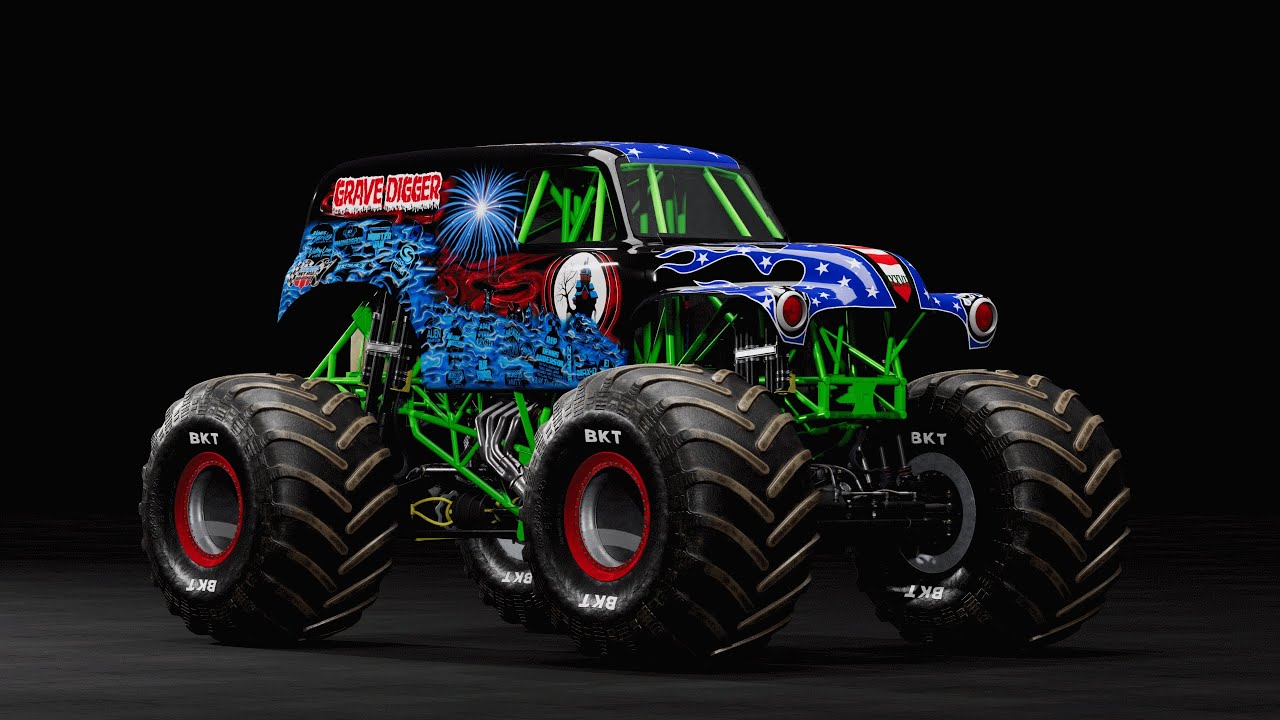 Beam-Monsters Chassis Pack Grave Digger early preview | BeamNG.Drive