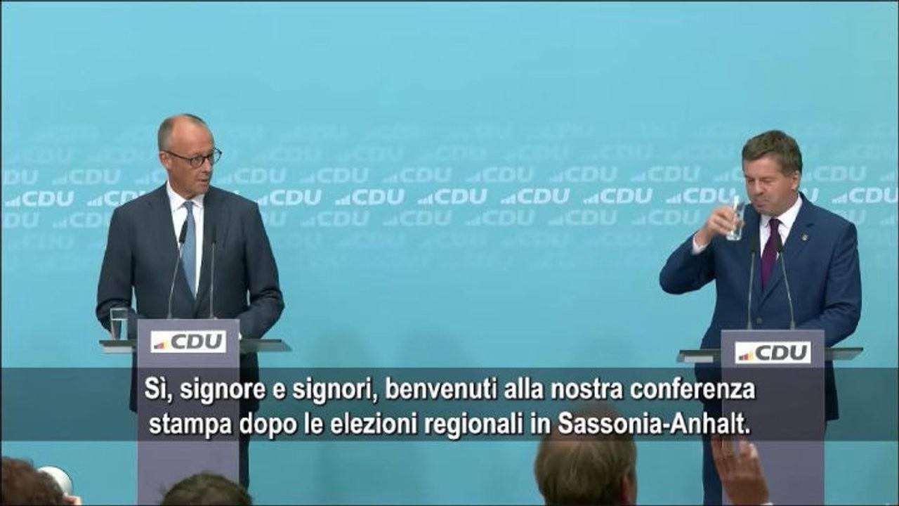 Cancelliere Merz su voto ad Afd in Sassonia-Anhalt: Siamo profondamente scioccati