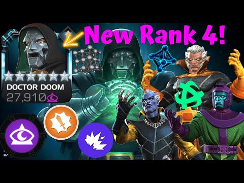 NEW 6* RANK 4 DOCTOR DOOM DESTRUCTION GAMEPLAY! Best Mystic Champ! 4th R4!- Marvel Contest Champions