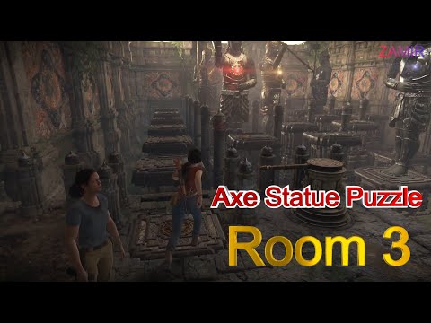 Uncharted: The Lost Legacy: Axe Statue Puzzle Solution Room 3