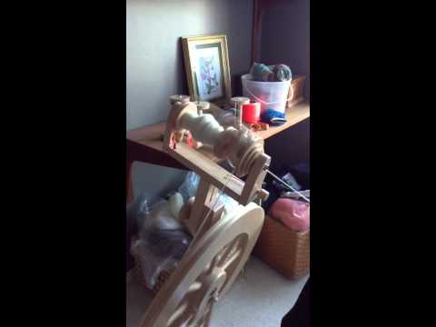 Lendrum spinning wheel demo