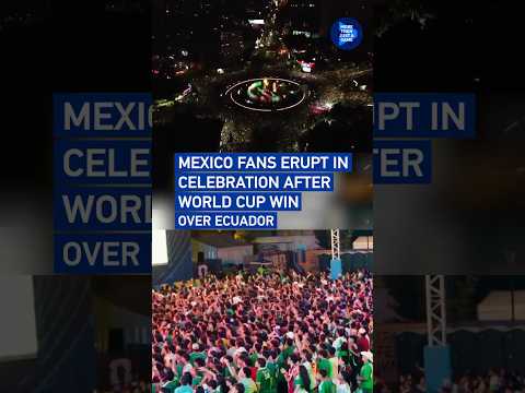 Mexico fans erupt in celebration after World Cup win over Ecuador