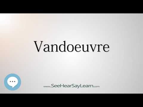 Vandoeuvre (How to Pronounce Cities of the World)💬⭐🌍✅