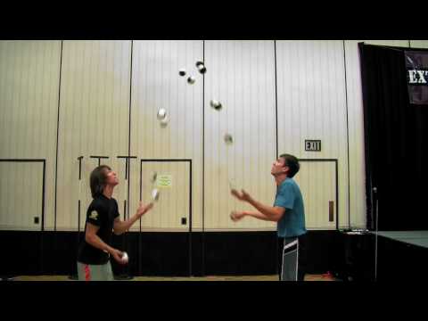 Doug & Peter's 14 & 15 ball passing world records (old records)
