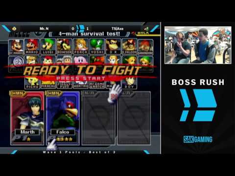 Boss Rush April Wave 1 Pools - Mr. N (Sheik/Marth) vs TS|Axe (Falco)