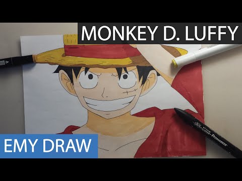 013 - Comment dessiner MONKEY D. LUFFY - One piece