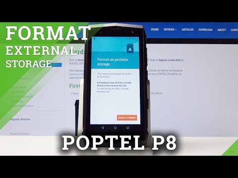 How to Format SD Card in POPTEL P8 - Refresh Memory Card