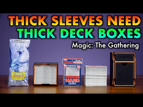 Thick Inner Sleeves Need THICKEST Deck Boxes | Double-Sleeved Magic The Gathering, Pokemon Cards