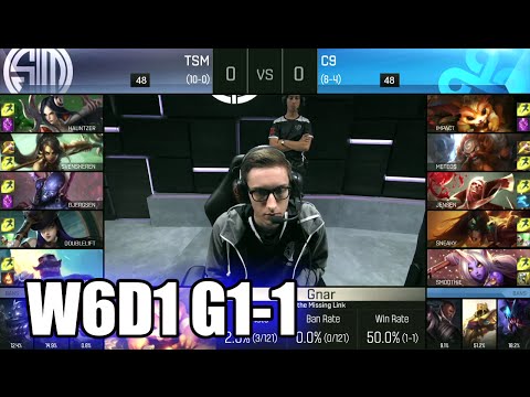TSM vs Cloud 9 | Game 1 S6 NA LCS Summer 2016 Week 6 Day 1 | TSM vs C9 G1 W6D1 1080p