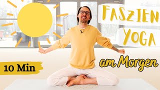 Yoga für Morgenmuffel - 10 Minuten Faszienyoga mit Patrik // Yoga Vidya